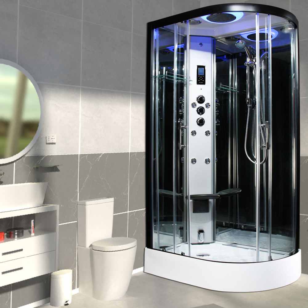 Insignia Showers PR11L-O-S Premium Steam Shower Cabin - 1100 x 700mm - Left Hand