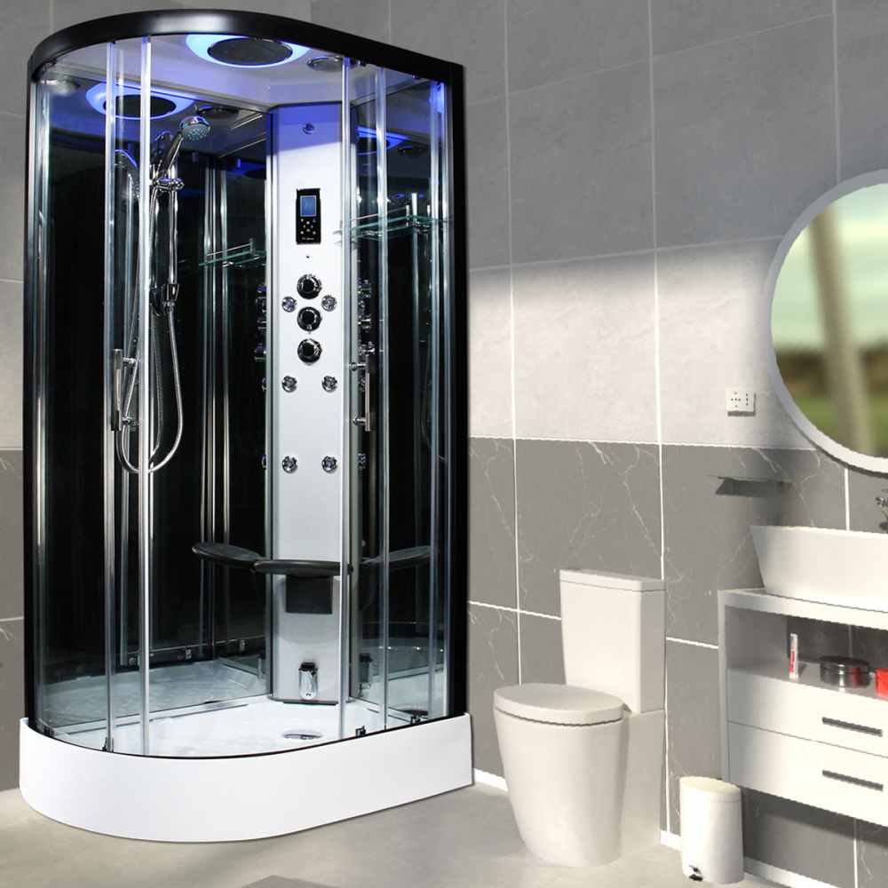 Insignia Showers PR11R-O-S Premium Steam Shower Cabin - 1100 x 700mm - Right Hand