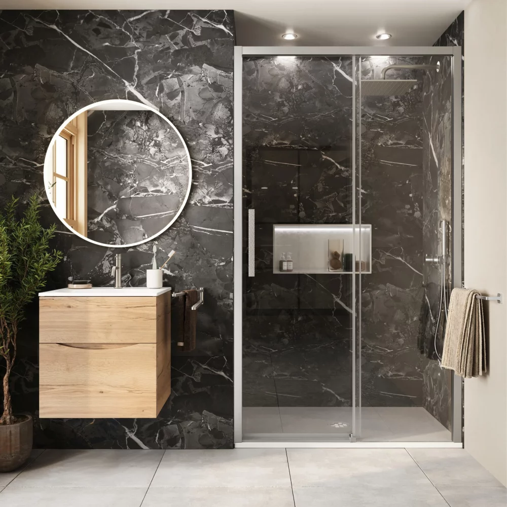 Pandora Marble Showerwall Majestic Waterproof Core Laminate Panels