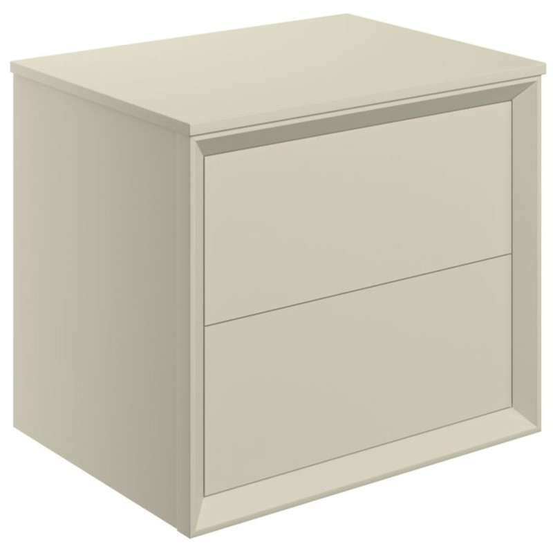 Pekin 600mm Matt Cotton Wall Hung Vanity Unit