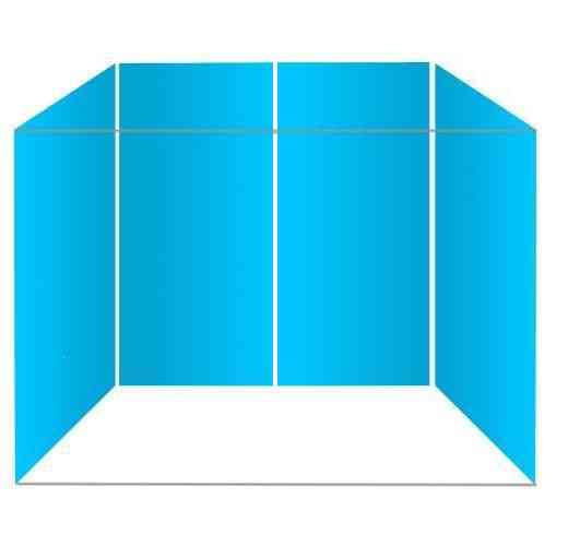 1200 x 2400 x 1200 - Three Sided Splashpanel Kit - Pergamon Marble