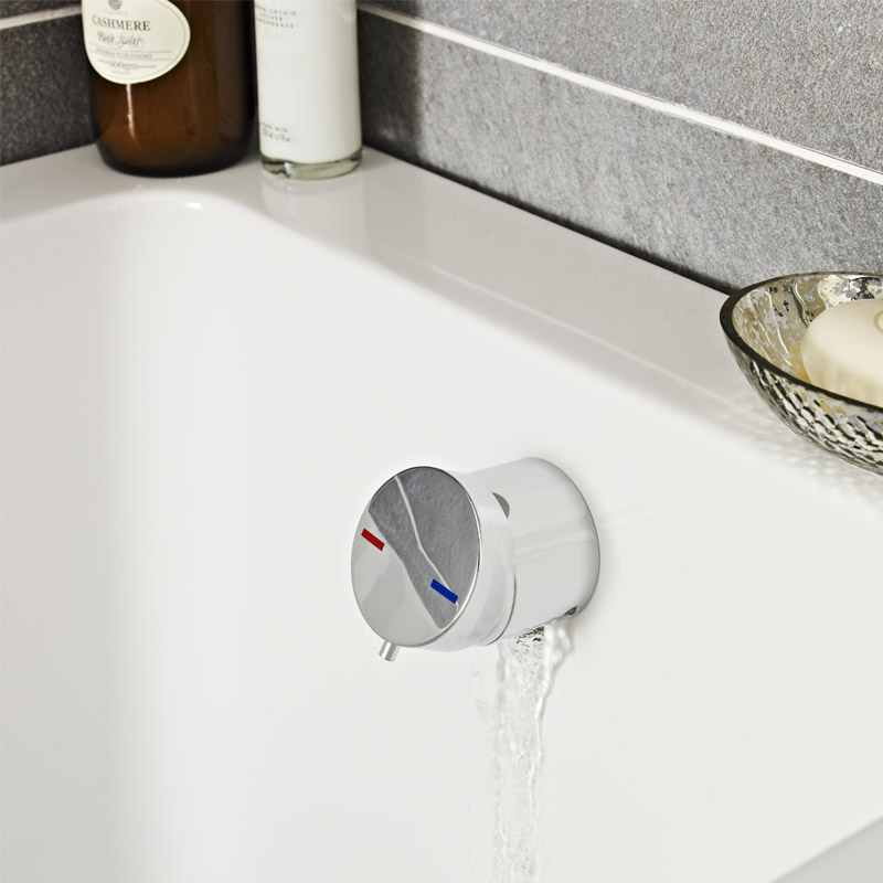 Quest Overflow Bath Filler Tap Nuie Chrome E301