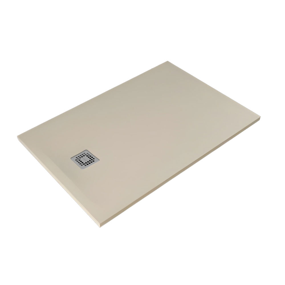RAK Feeling 1200 x 800mm Cappuccino Stone Resin Shower Tray - Cut To Size