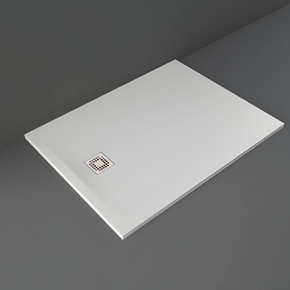 RAK Feeling 1200 x 900mm Cuttable White Stone Resin Shower Tray ...