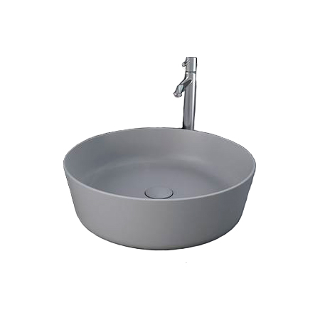 Feeling Round Countertop Basin Matt Grey - RAK Ceramics