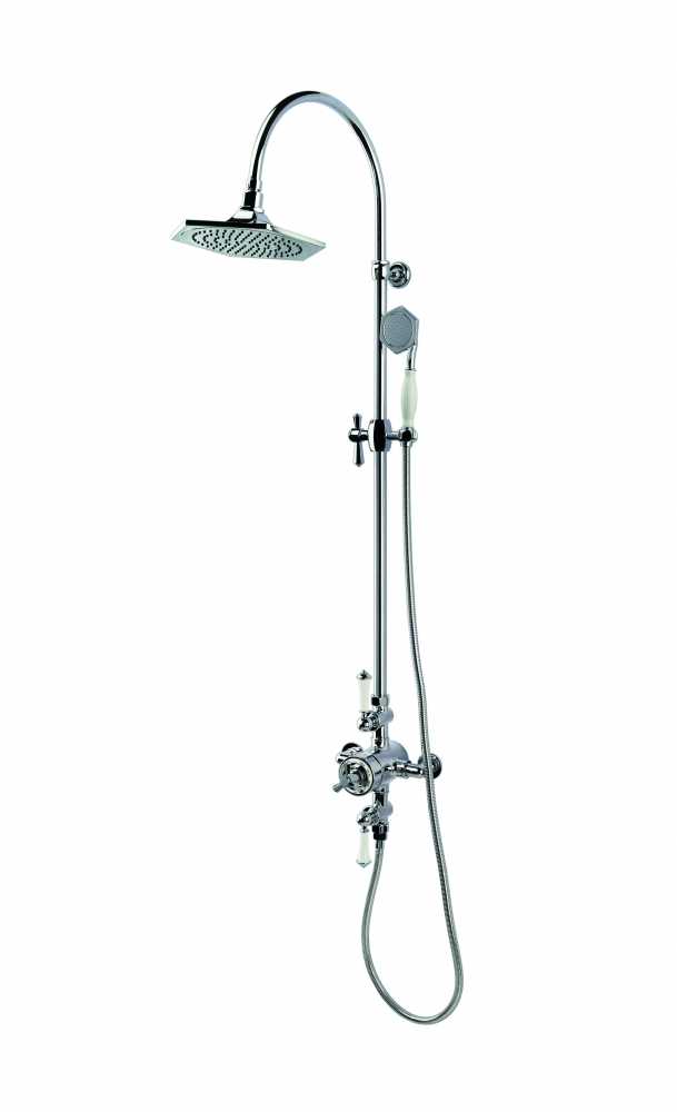 RAK Washington Exposed Thermostatic Shower Column with Fixed Head