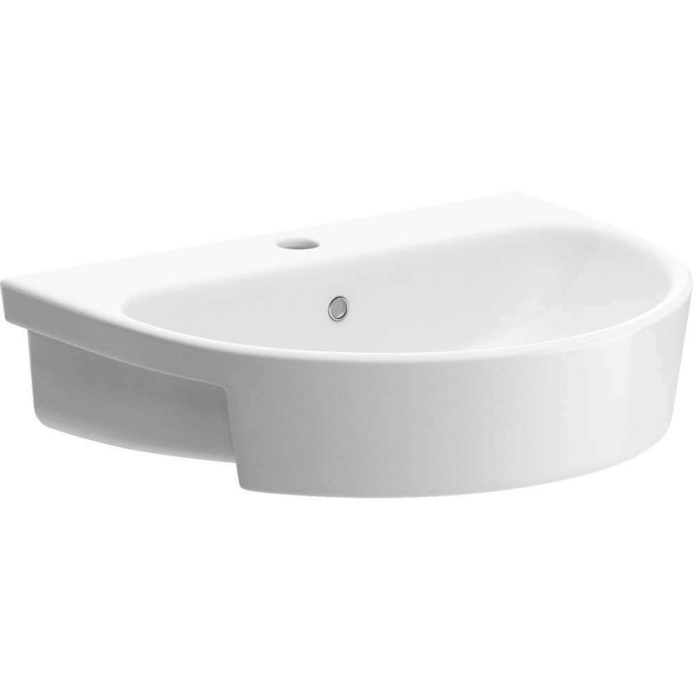 Saxony 555 x 435mm 1 Tap Hole Semi Recessed Basin