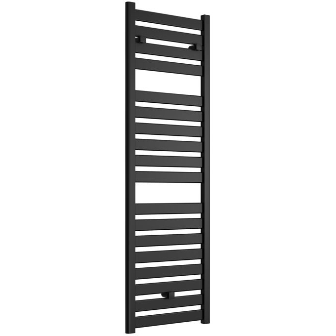 Abacot 500 x 1420mm Matt Black Straight Ladder Radiator