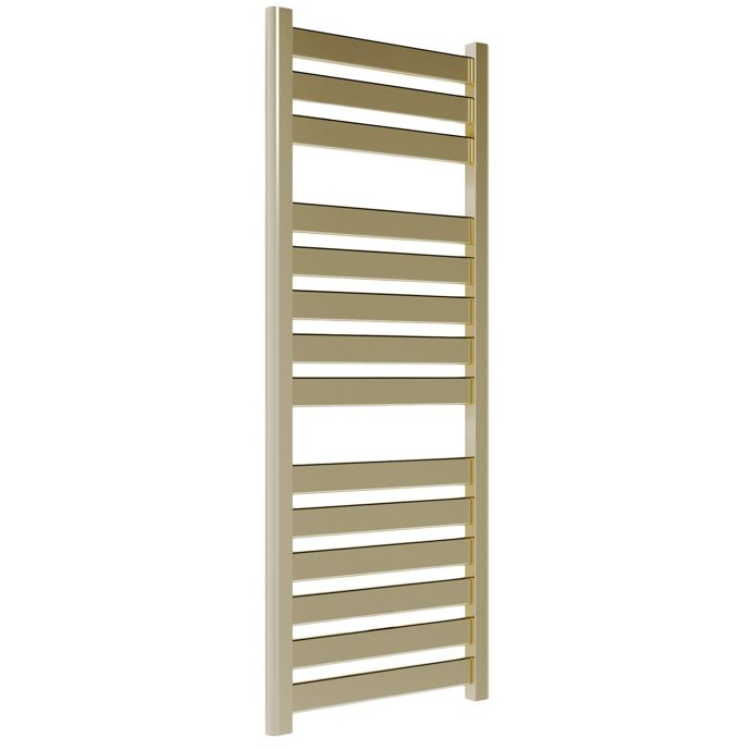 Abacot 500 x 1150mm Brushed Brass Straight Ladder Radiator