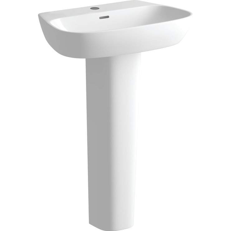 Ankam 600 x 400mm 1 Tap Hole Basin & Full Pedestal