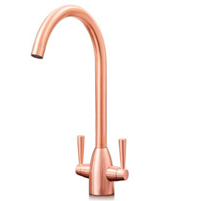 Richmond Copper Twin Lever Kitchen Mixer Tap