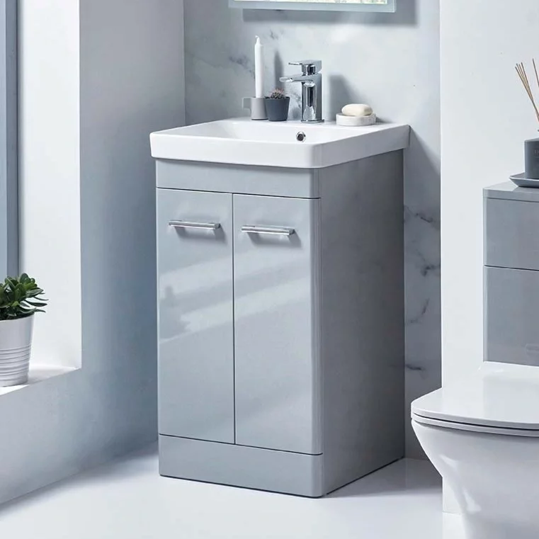 Scudo Rossini 600 Pebble Grey Vanity Unit