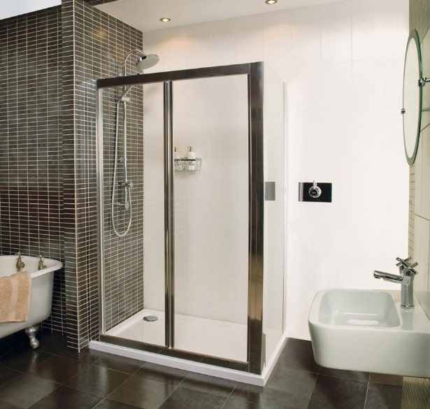 Bi-Fold Shower Door - 1200 - Silver - Roman Showers Collage