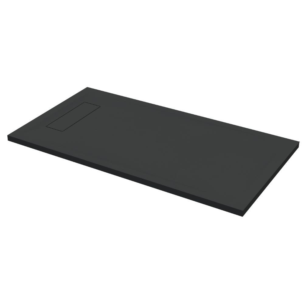 Roman Infinity 1800 x 800mm Black Slate Effect Shower Tray