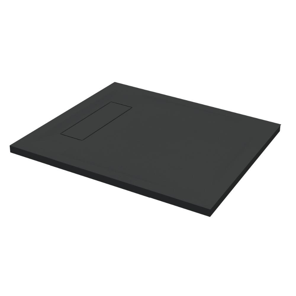 Roman Infinity 1000 x 800mm Black Slate Effect Shower Tray