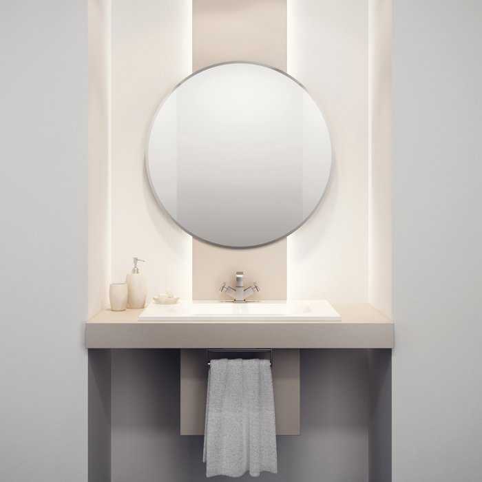 HIB Rondo Bathroom Mirror with Bevelled Edge - 61504000