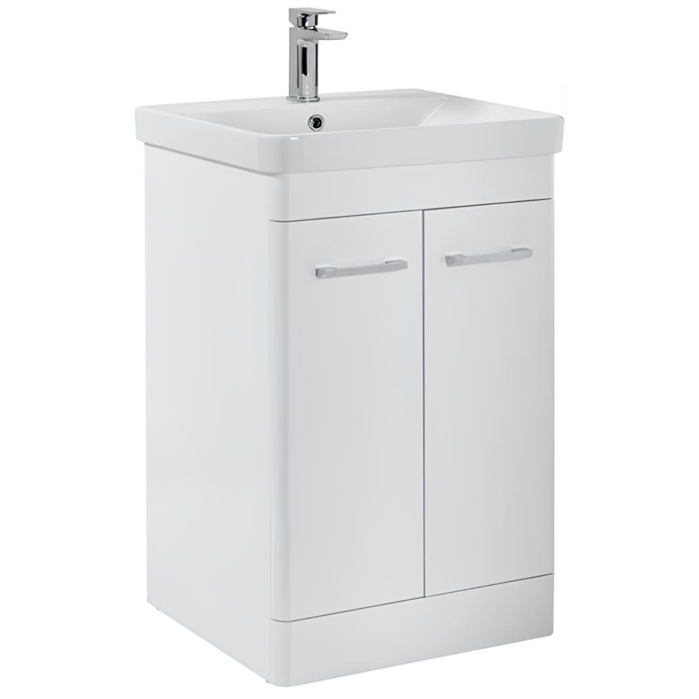 Scudo Rossini 600 Gloss White Vanity Unit