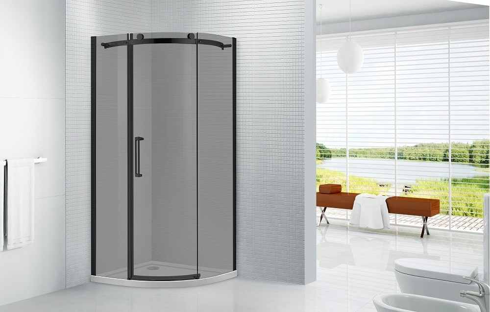 Offset Quadrant Shower Enclosures Black at Mark Wright blog