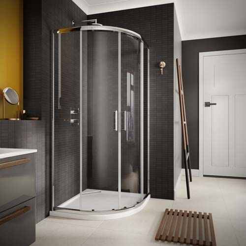 Sommer6 Double Door Quadrant 900 x 900mm Chrome Shower Enclosure