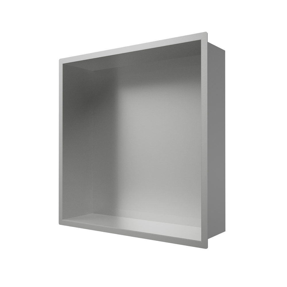 Crosswater Brushed Steel 305 x 305 Shower Wall Niche