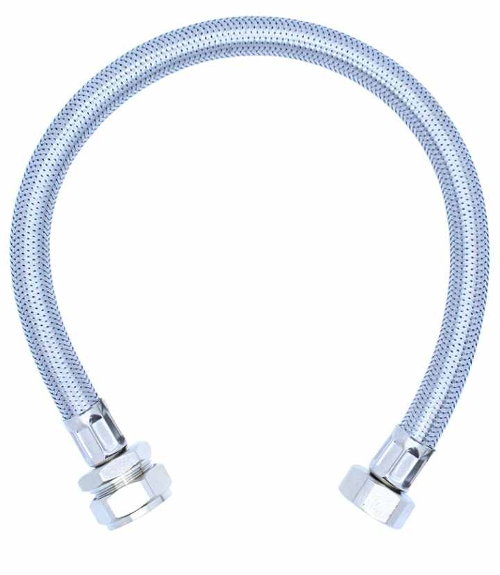 3/4" x 22mm - 500mm - Braided Flexi Hose - Viva Sanitary