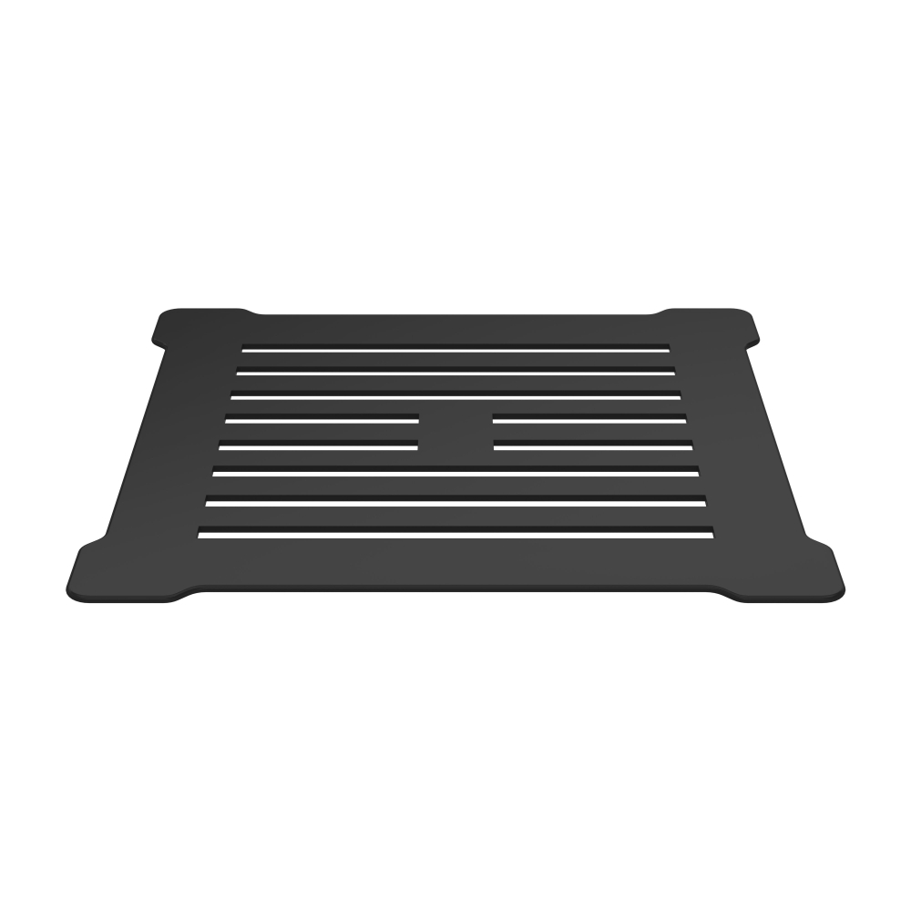 Nuie Black Grid Square Shower Tray Waste