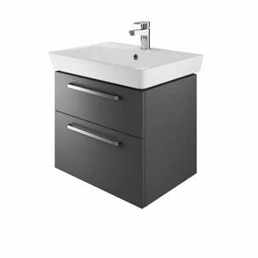 Wall Hung Vanity Unit - 600mm Charcoal