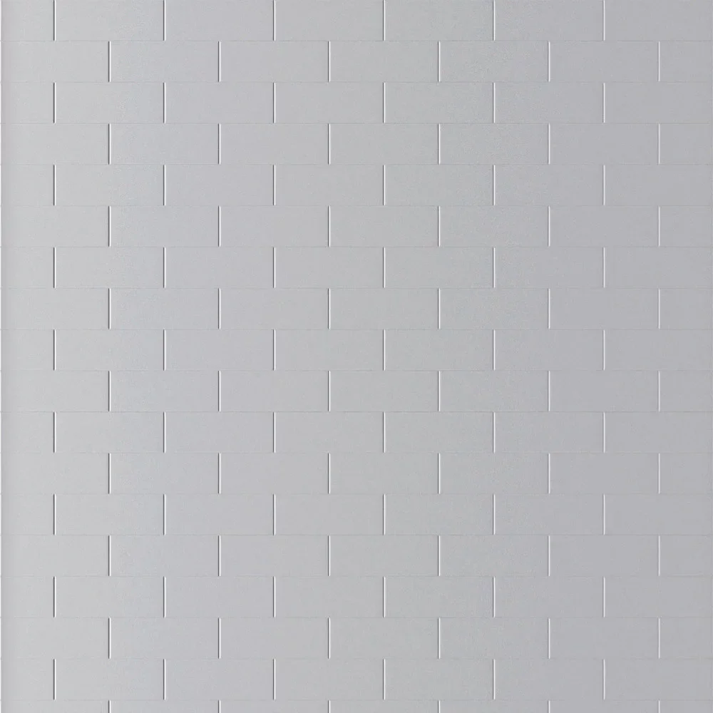 Silver Grey Showerwall Compact Tile Effect Wall Panel - 1220 x 2400mm