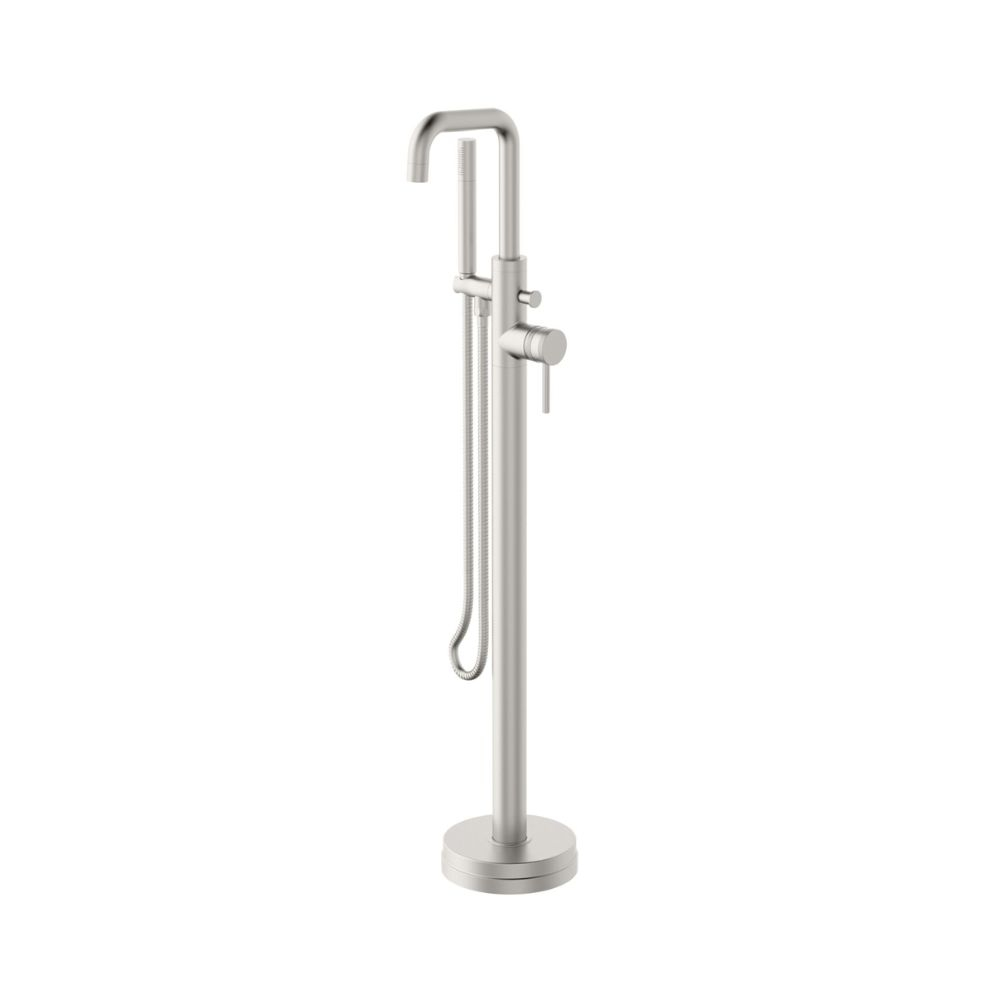 Scudo Core Brushed Nickel Freestanding Bath Shower Mixer Tap