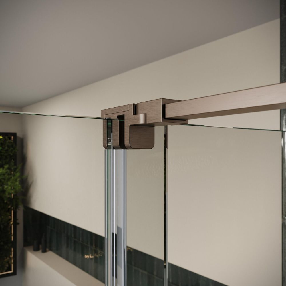 Scudo Momentum 1000mm Brushed Bronze Sliding Shower Door, MO-DOOR-1000