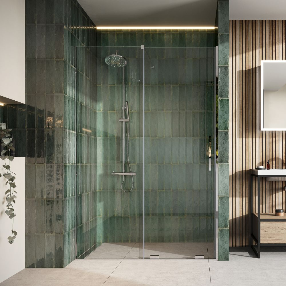 Scudo Momentum 1200mm Chrome Sliding Shower Door, MO-DOOR-1200