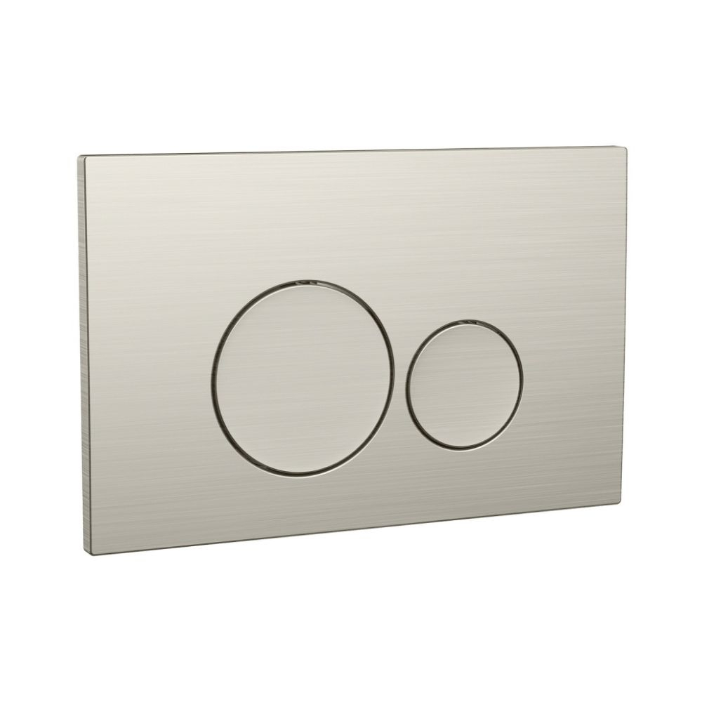 Scudo Round Brushed Nickel Dual Flush Plate