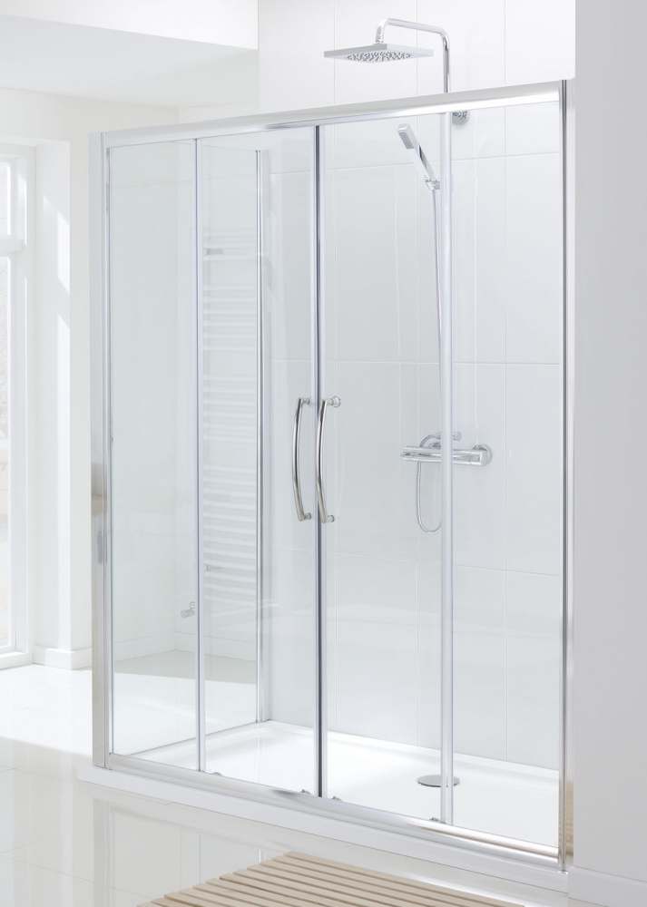 Lakes Classic 1200mm Semi-Frameless Double Sliding Shower Door