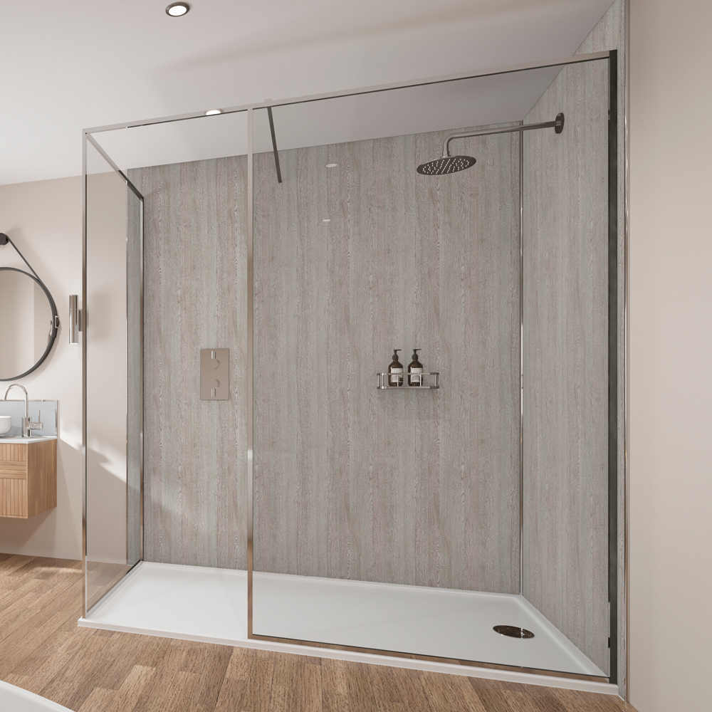 Silver Oak Wetwall Mermaid Plywood Bathroom Wall Boards