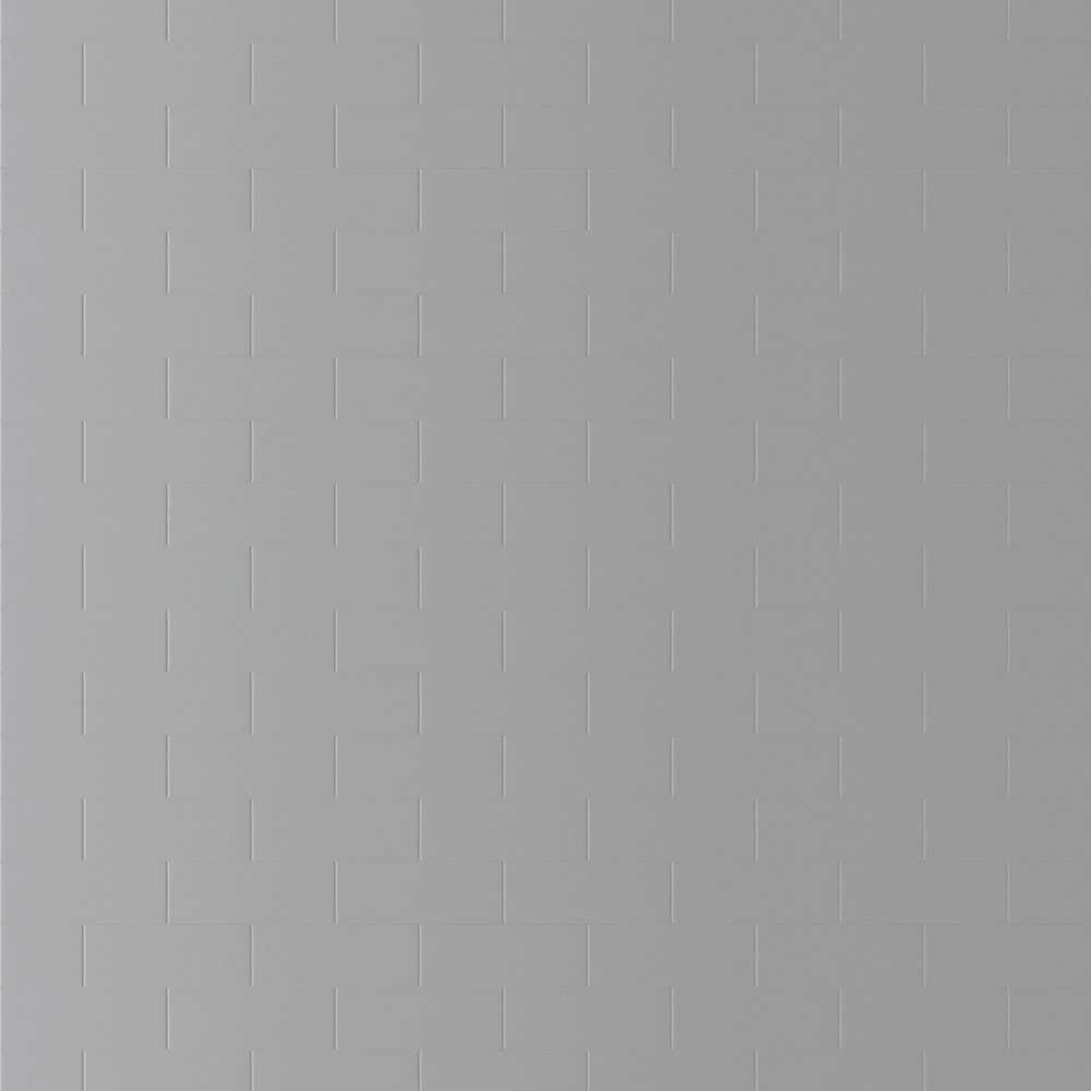 Silver Grey Showerwall Compact Tile Effect Wall Panel - 1220 x 2400mm