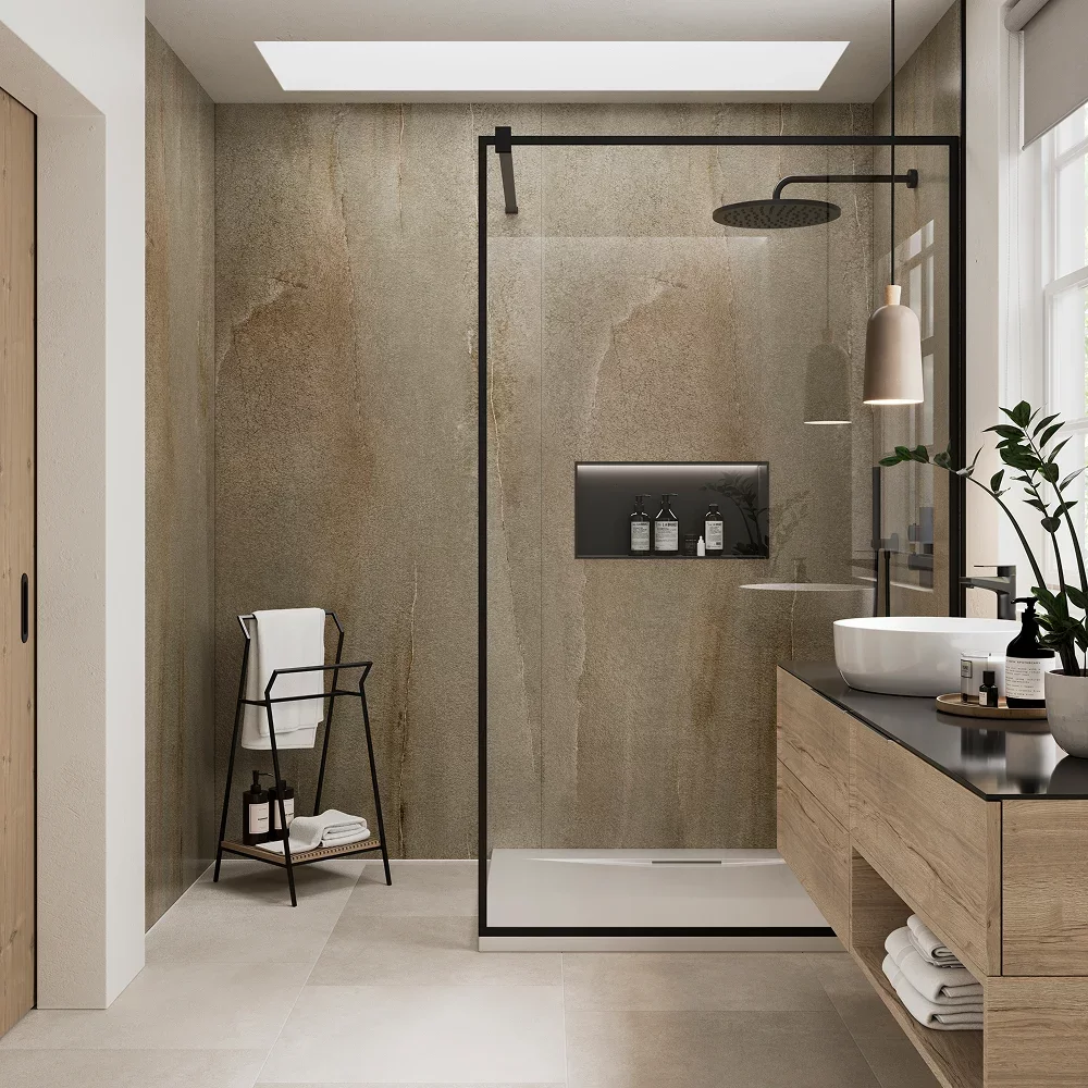 Silverdale Limestone Showerwall Majestic Waterproof Core Laminate Panels