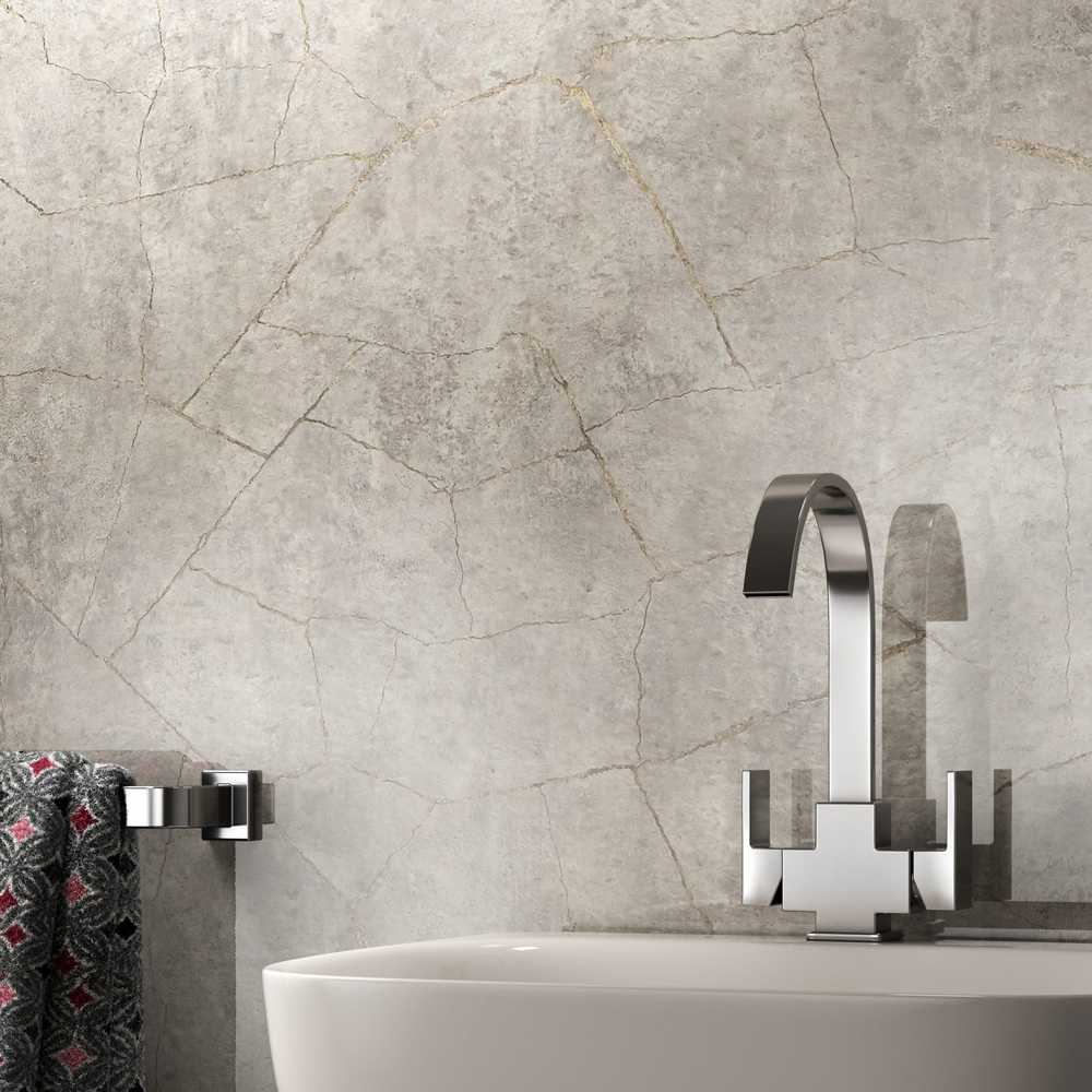 Silver Slate Gloss Showerwall Laminate Panels