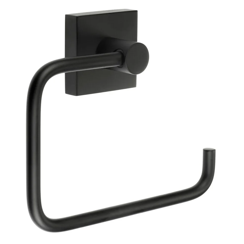 Smedbo House Matt Black Toilet Roll Holder