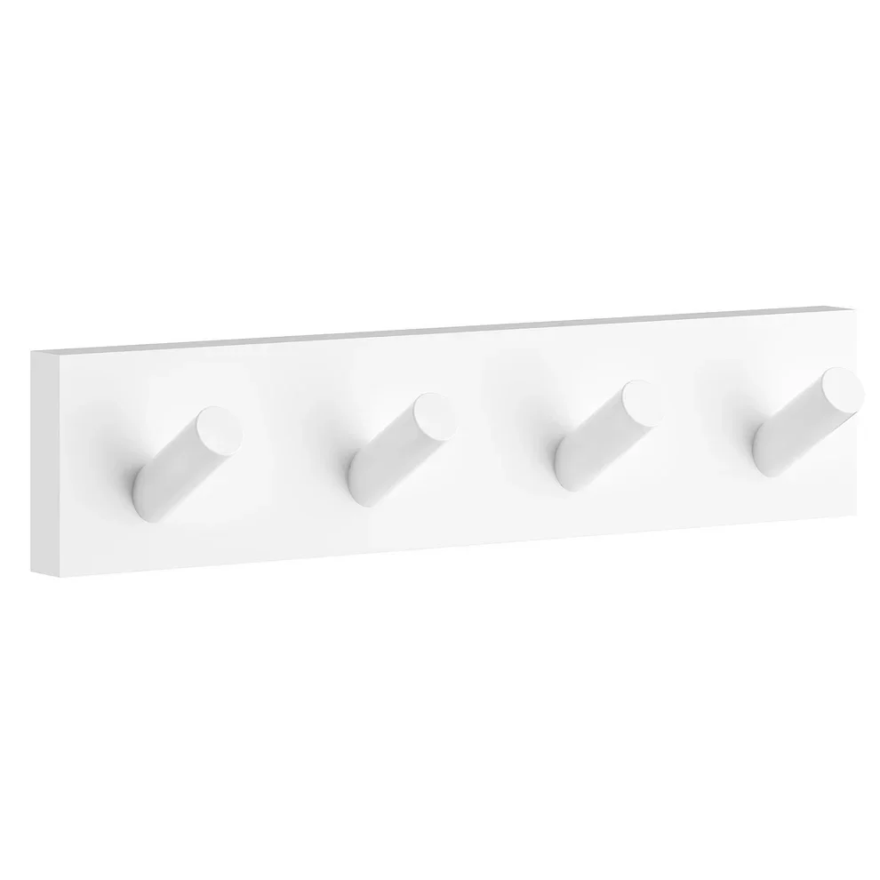 Smedbo House Matt White Quadruple Towel Hook