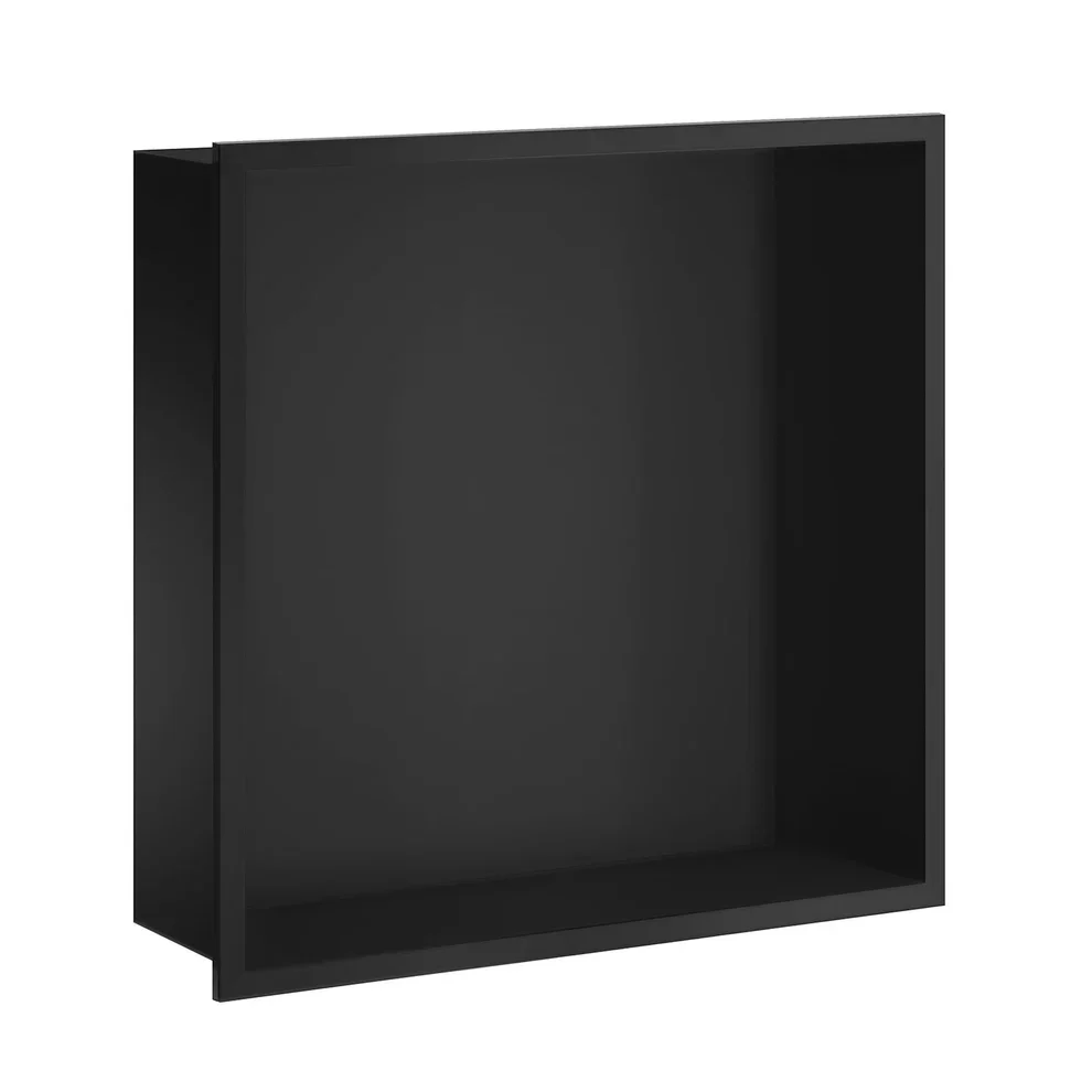 Smedbo Sideline 300 x 300mm Matt Black Wall Niche