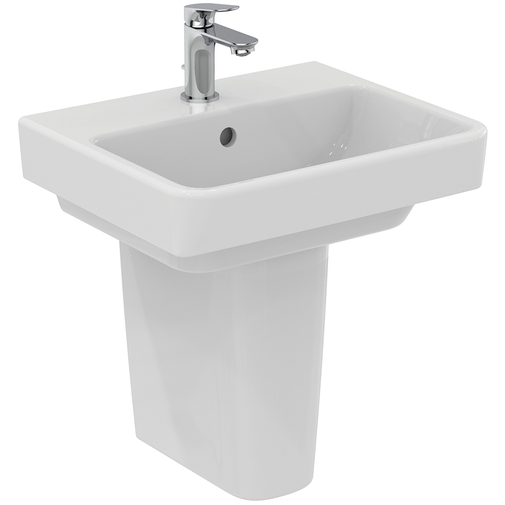 Ideal Standard i.Life B 450mm 1 Tap Hole Square Handrinse Basin & Pedestal