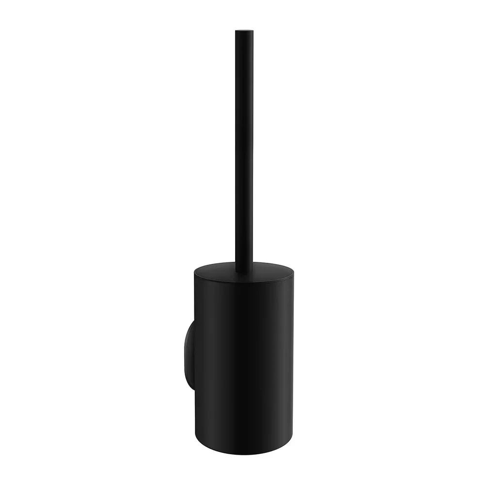 Smedbo Dot Matt Black Toilet Brush with Holder