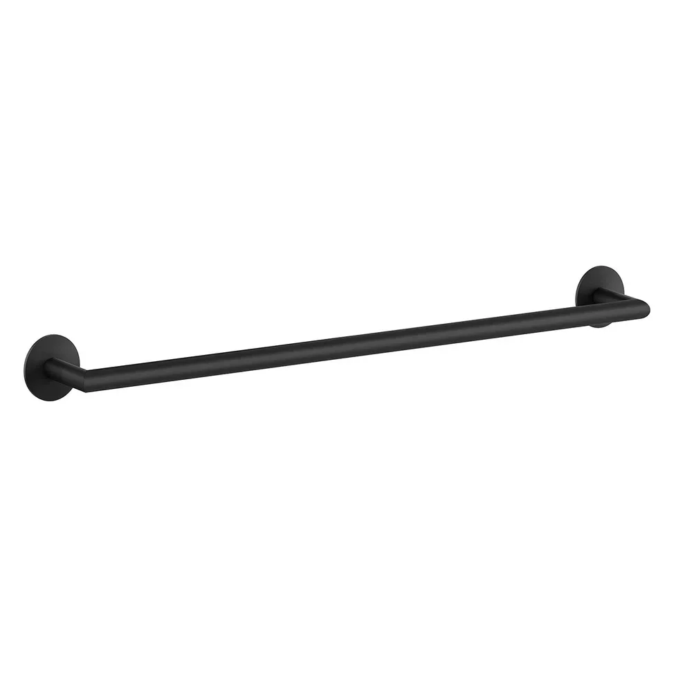 Smedbo Dot Matt Black Single Towel Rail