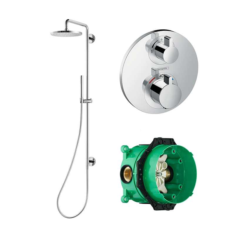 Abacus Temptation Thermostatic Shower Column Kit T10