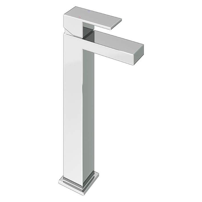 Abacus Plan Tall Mono Basin Mixer Tap - Chrome