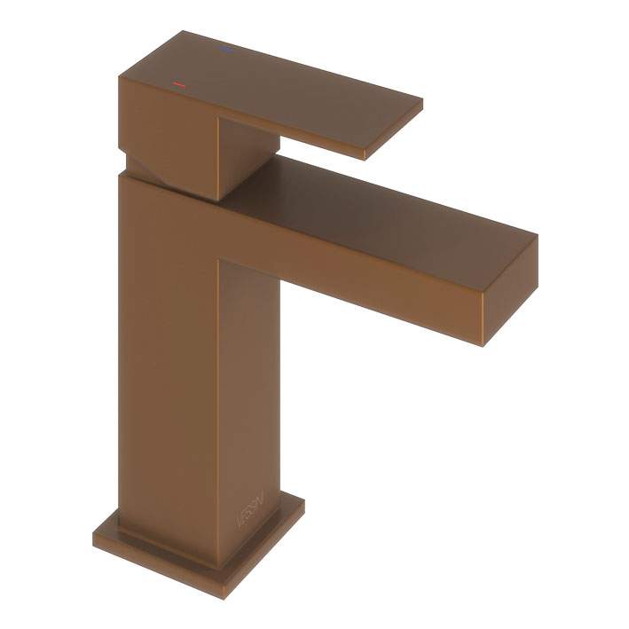 Abacus Plan Mono Basin Mixer Tap - Brushed Bronze