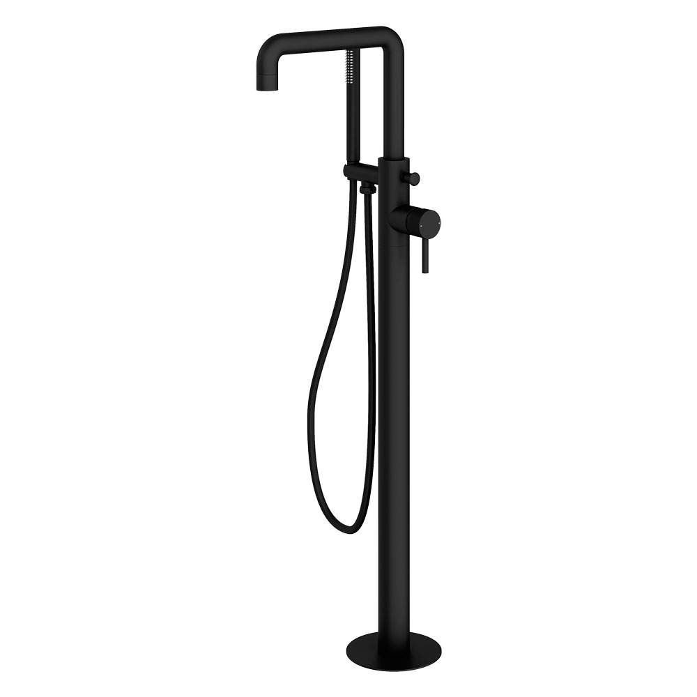 Abacus Iso Pro Freestanding Bath Shower Mixer - Matt Black