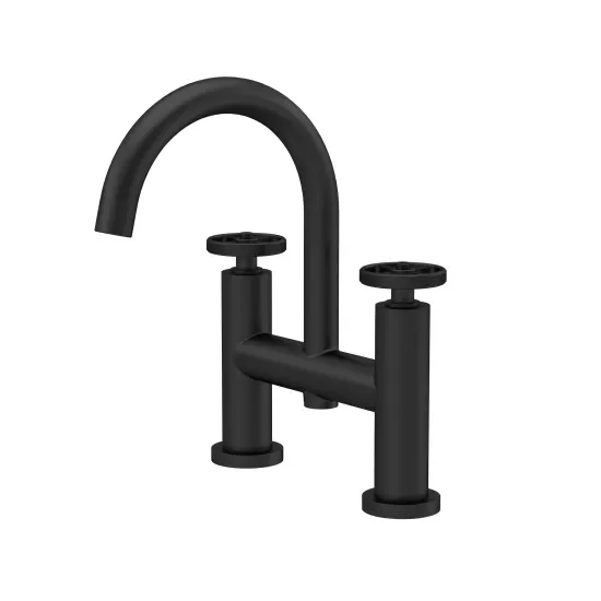 Nuie Revolution Bath Filler Matt Black - CLEARANCE