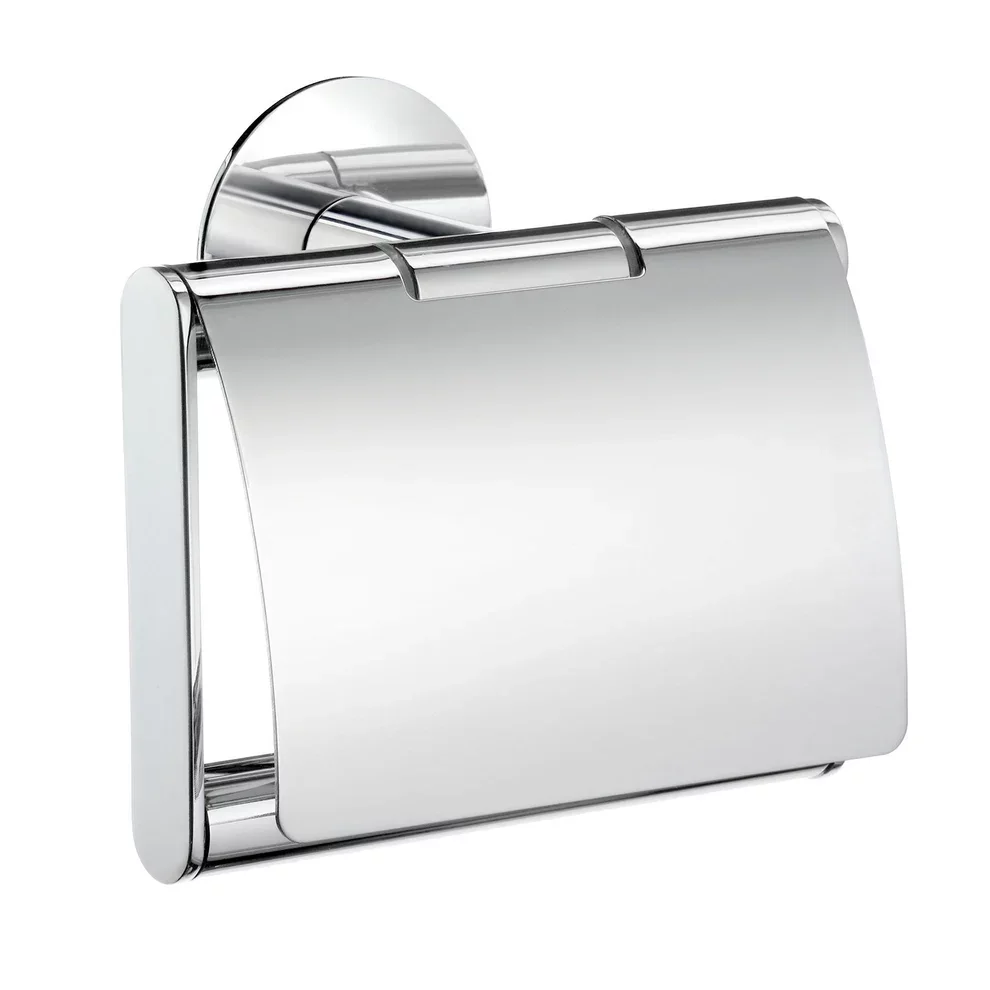 Smedbo Dot Chrome Toilet Roll Holder with Cover