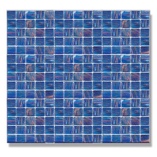 Abacus Blue Glass Mosaic Tile Sheet - 327 x 327mm 